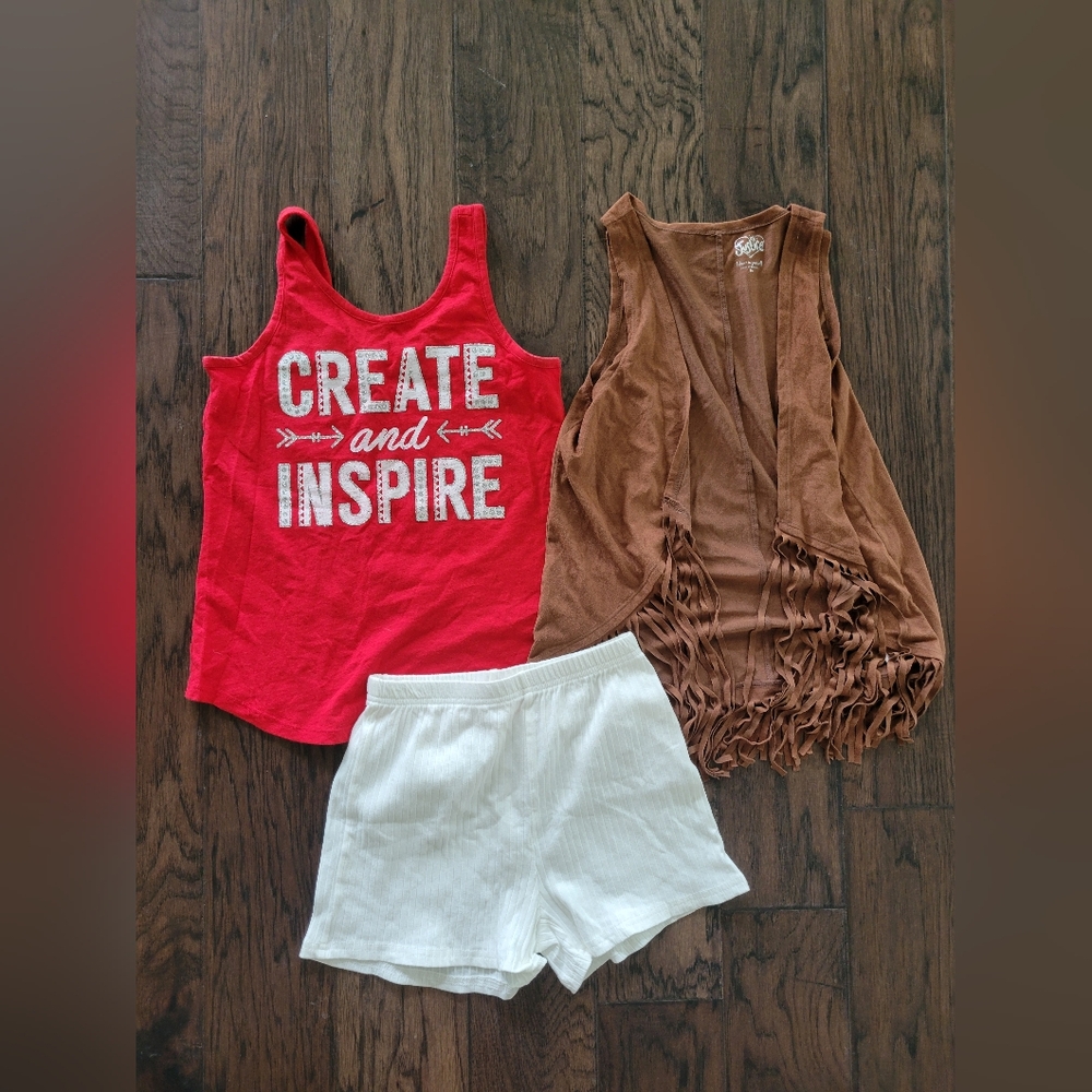Girls Cute Justice Tops, Non White Shorts